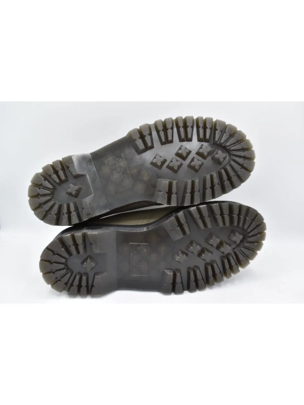 Dr Martens 1461 Womens Size 10 Quad II Platform‎ Stone Pisa Leather Derby Shoes